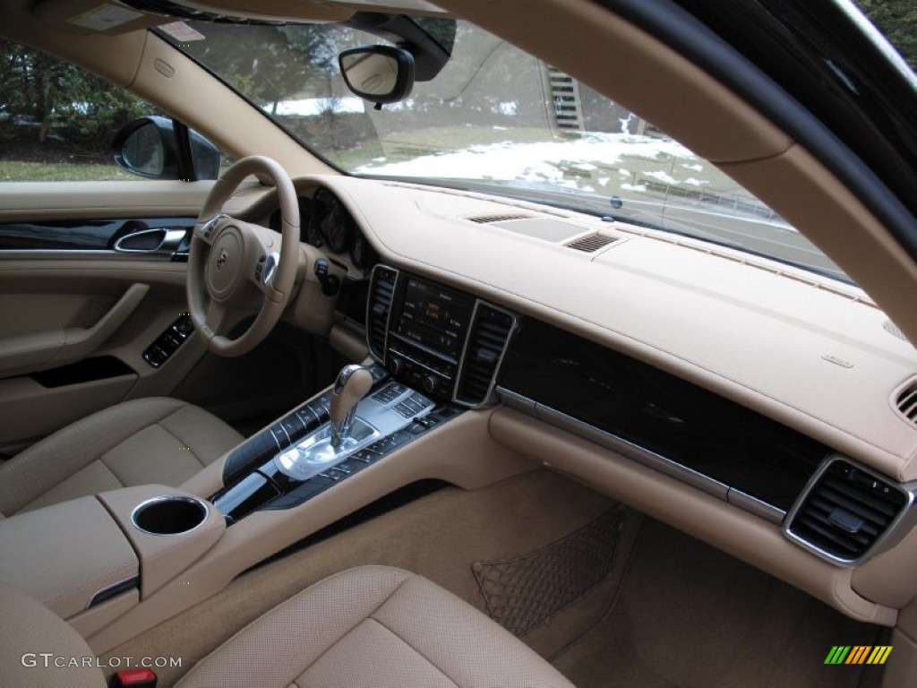 2011 Porsche Panamera 4 Luxor Beige Dashboard Photo #78333617