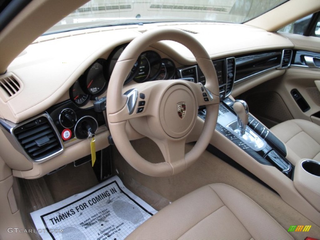 Luxor Beige Interior 2011 Porsche Panamera 4 Photo #78333642