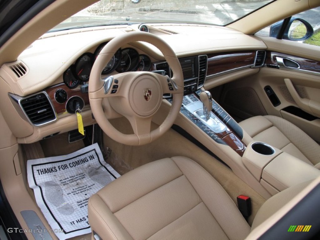 Luxor Beige Interior 2010 Porsche Panamera 4S Photo #78334104
