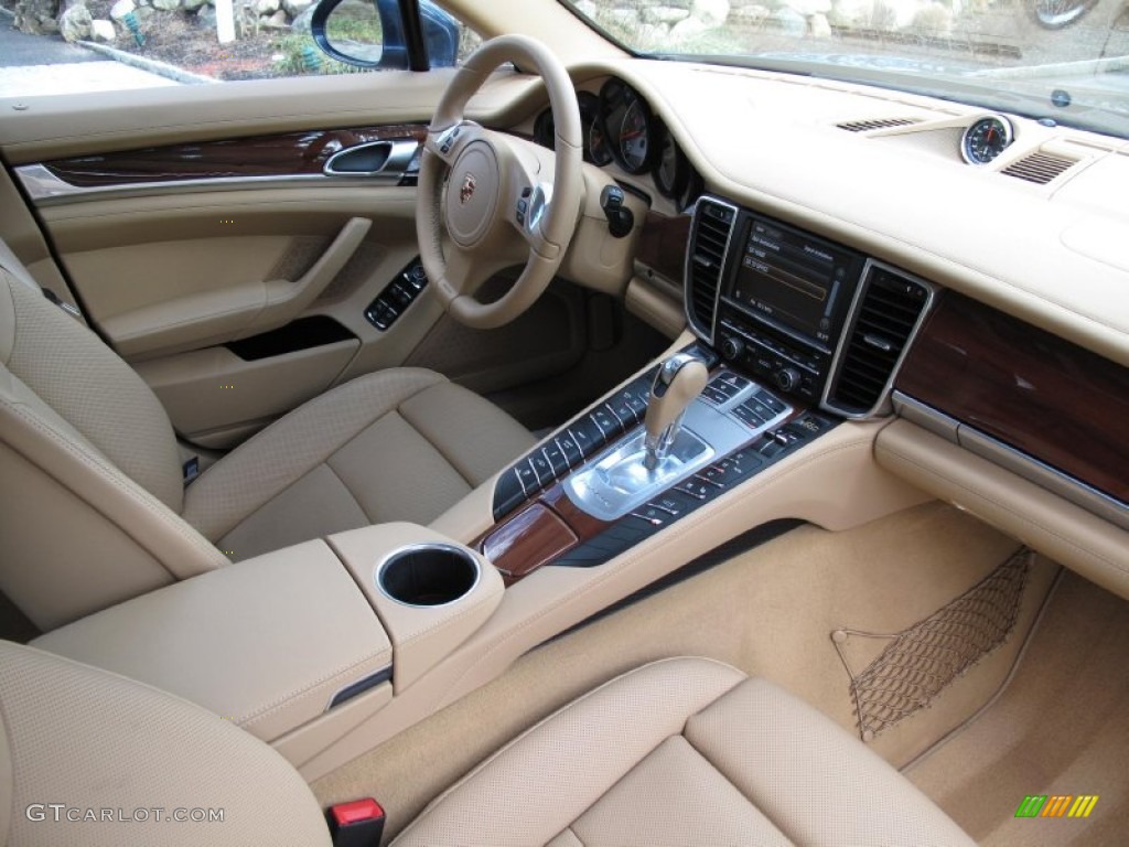 2010 Porsche Panamera 4S Luxor Beige Dashboard Photo #78334266