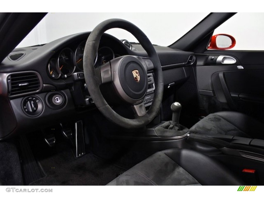 2007 Porsche 911 GT3 Black w/Alcantara Dashboard Photo #78334362