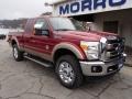 2013 Ruby Red Metallic Ford F250 Super Duty Lariat SuperCab 4x4  photo #2