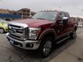 2013 Ruby Red Metallic Ford F250 Super Duty Lariat SuperCab 4x4  photo #4