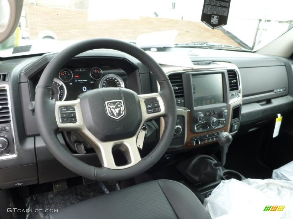 2013 Ram 2500 Laramie Crew Cab 4x4 Black Dashboard Photo #78335542