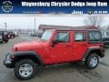 2013 Rock Lobster Red Jeep Wrangler Unlimited Sport 4x4  photo #1