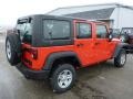 2013 Rock Lobster Red Jeep Wrangler Unlimited Sport 4x4  photo #5