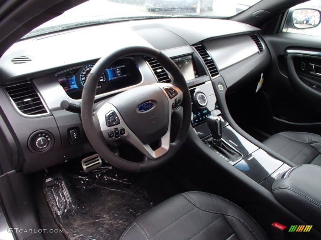 SHO Charcoal Black Leather Interior 2013 Ford Taurus SHO AWD Photo #78336510