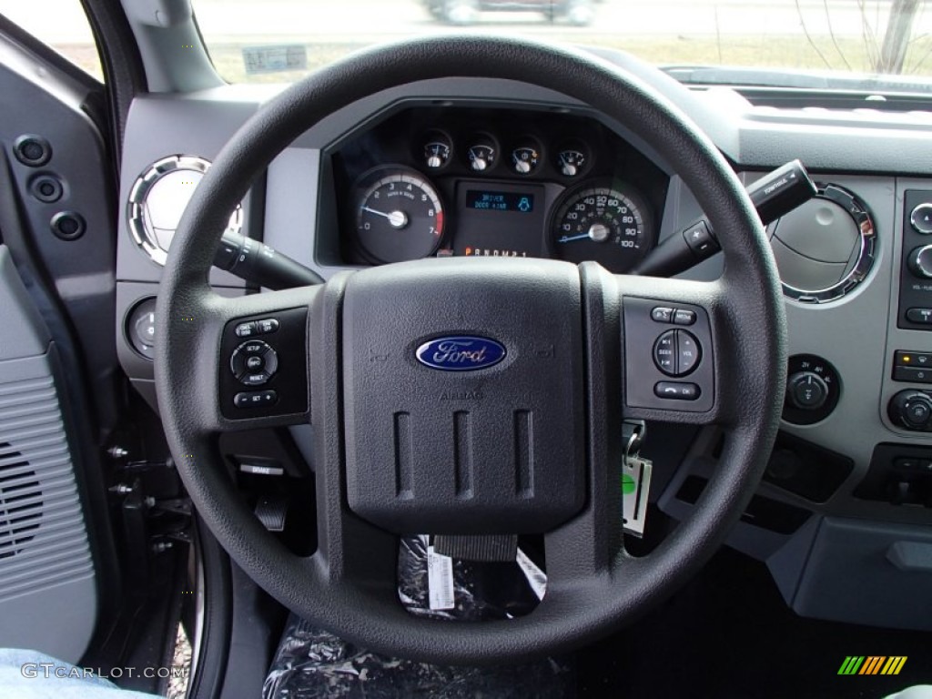 2013 Ford F250 Super Duty XLT Regular Cab 4x4 Steel Steering Wheel Photo #78337134