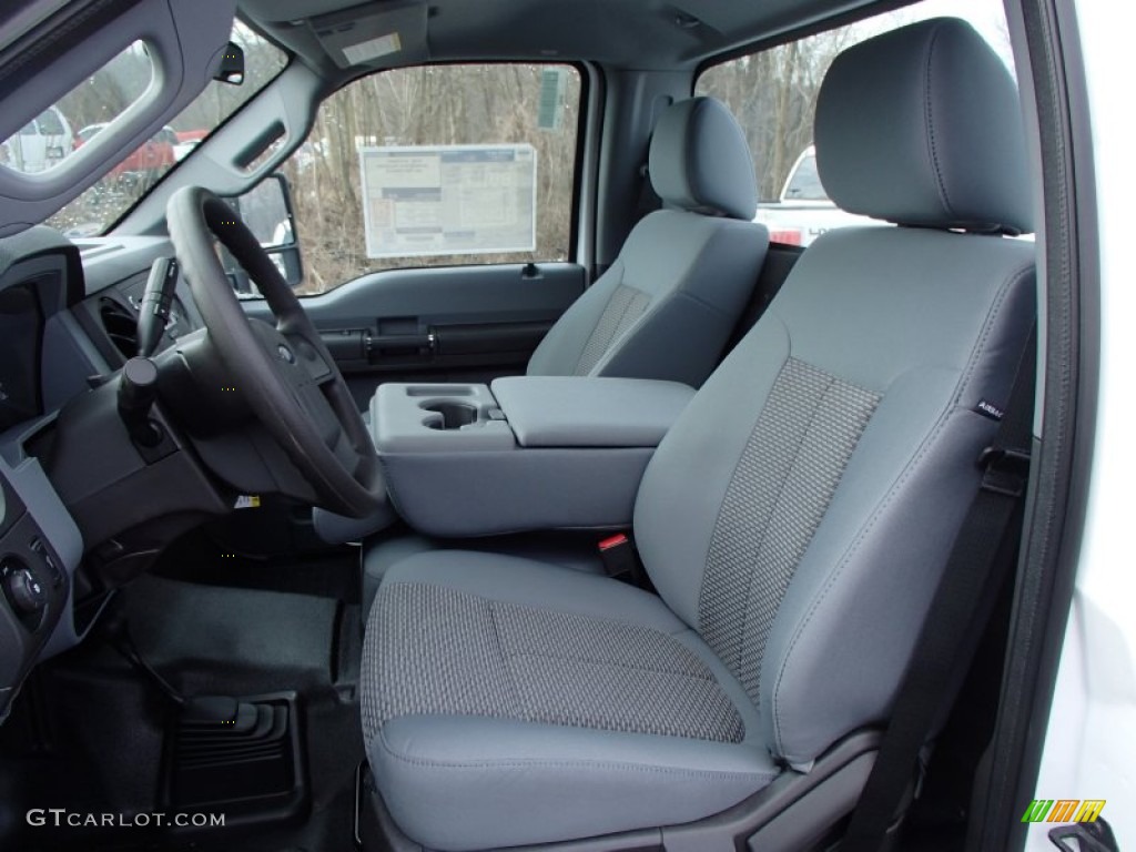 Steel Interior 2013 Ford F250 Super Duty XL Regular Cab 4x4 Photo #78337473