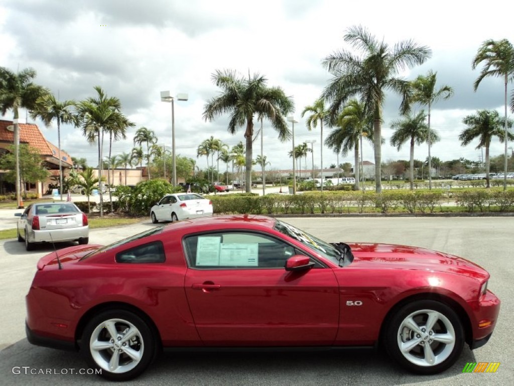 2012 Mustang GT Coupe - Red Candy Metallic / Charcoal Black photo #5