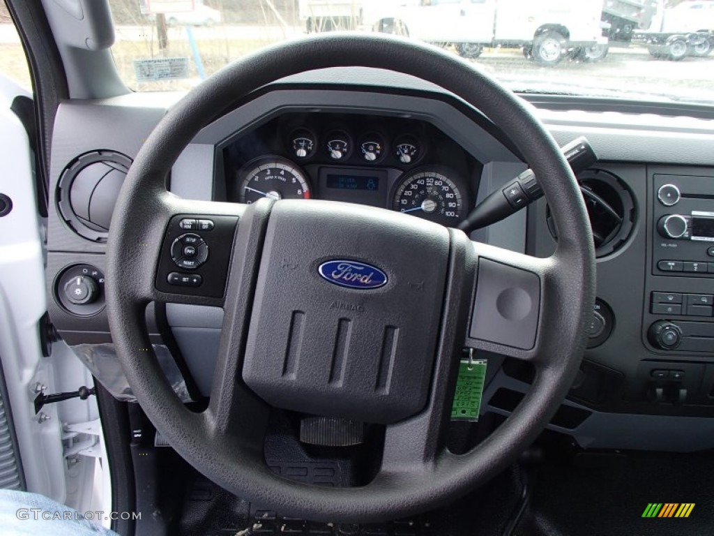 2013 Ford F250 Super Duty XL Regular Cab 4x4 Steel Steering Wheel Photo #78337588