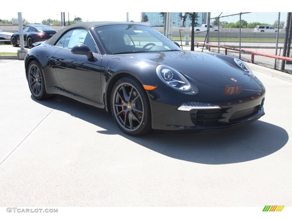 Basalt Black Metallic 2013 Porsche 911 Carrera S Cabriolet Exterior Photo #78337751