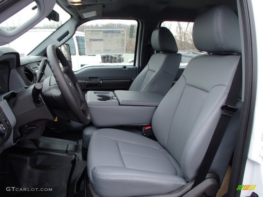 Steel Interior 2013 Ford F350 Super Duty XL Crew Cab 4x4 Dually Chassis Photo #78337809