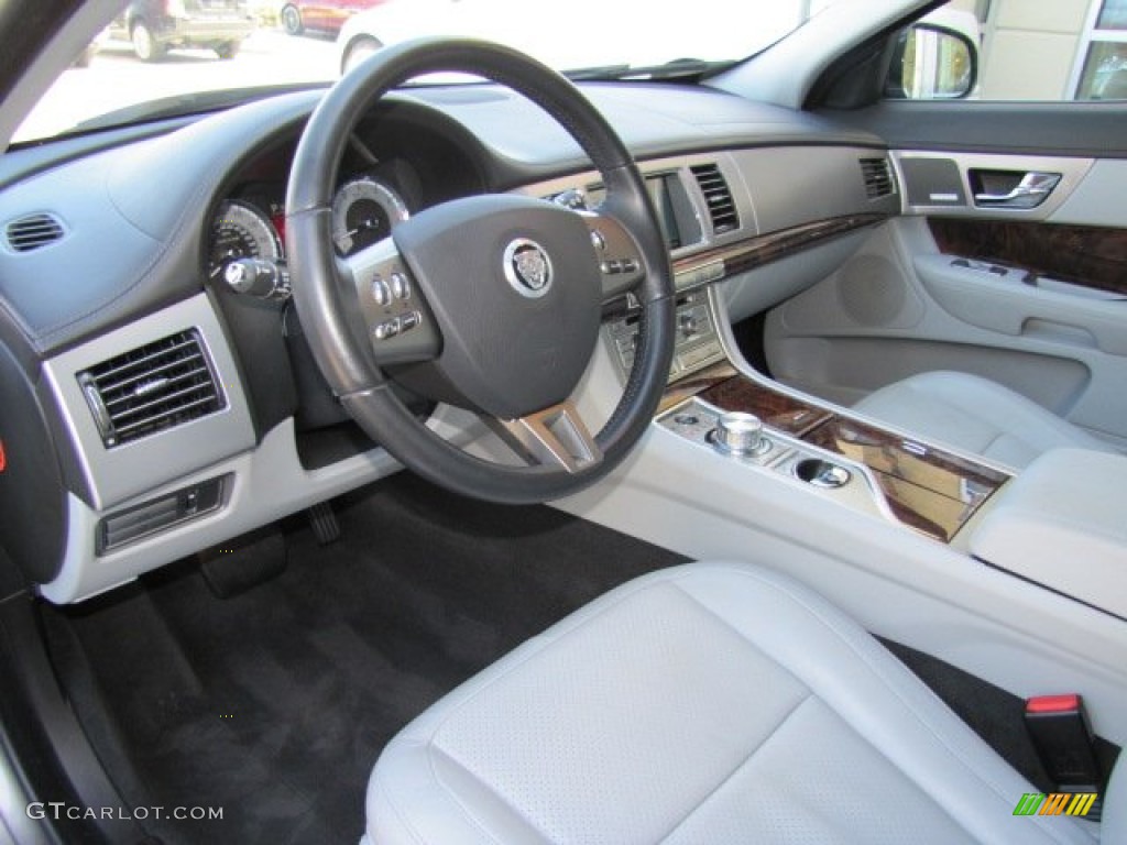 2010 XF Premium Sport Sedan - Vapour Grey Metallic / Dove photo #13