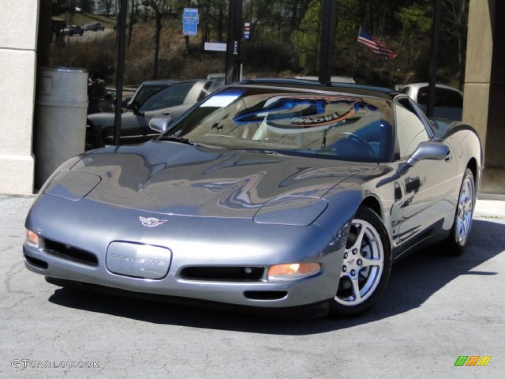 2003 Medium Spiral Gray Metallic Chevrolet Corvette Coupe