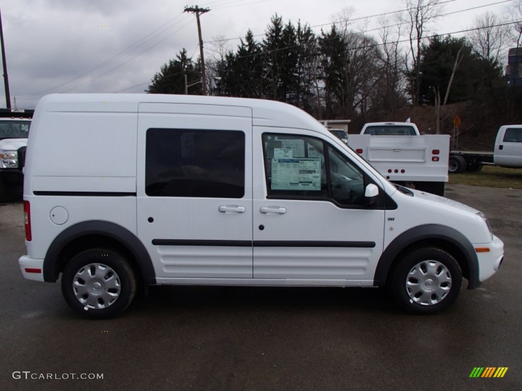 Frozen White 2013 Ford Transit Connect XLT Wagon Exterior Photo #78338018