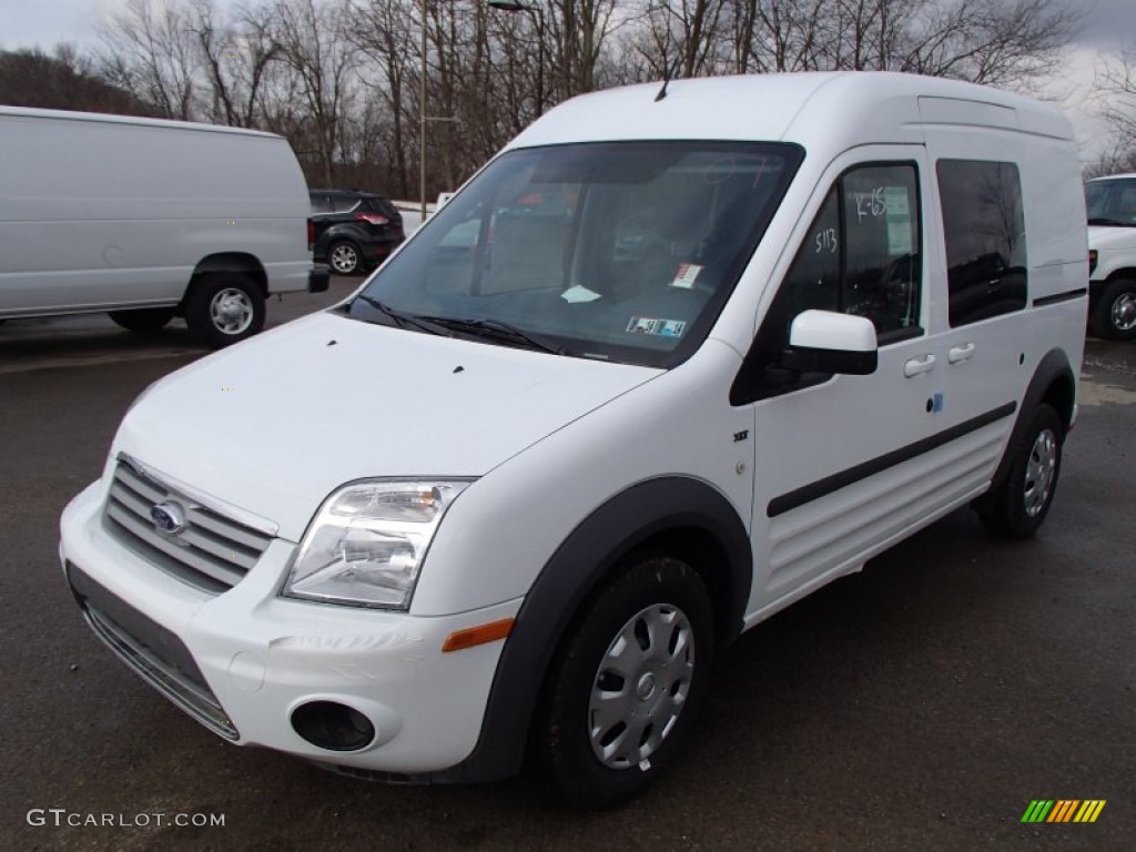 Frozen White 2013 Ford Transit Connect XLT Wagon Exterior Photo #78338061
