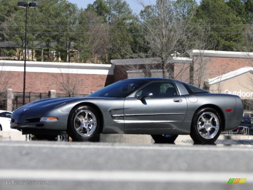 Medium Spiral Gray Metallic 2003 Chevrolet Corvette Coupe Exterior Photo #78338103
