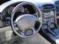 Light Gray 2003 Chevrolet Corvette Coupe Steering Wheel