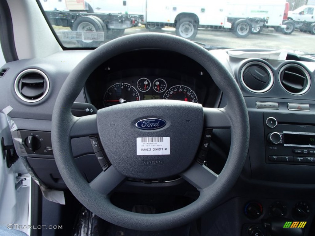 2013 Ford Transit Connect XLT Wagon Dark Gray Steering Wheel Photo #78338336
