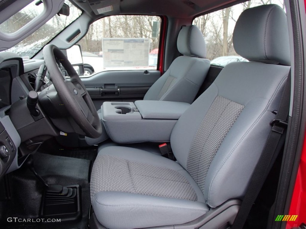 Steel Interior 2013 Ford F250 Super Duty XL Regular Cab 4x4 Photo #78338610