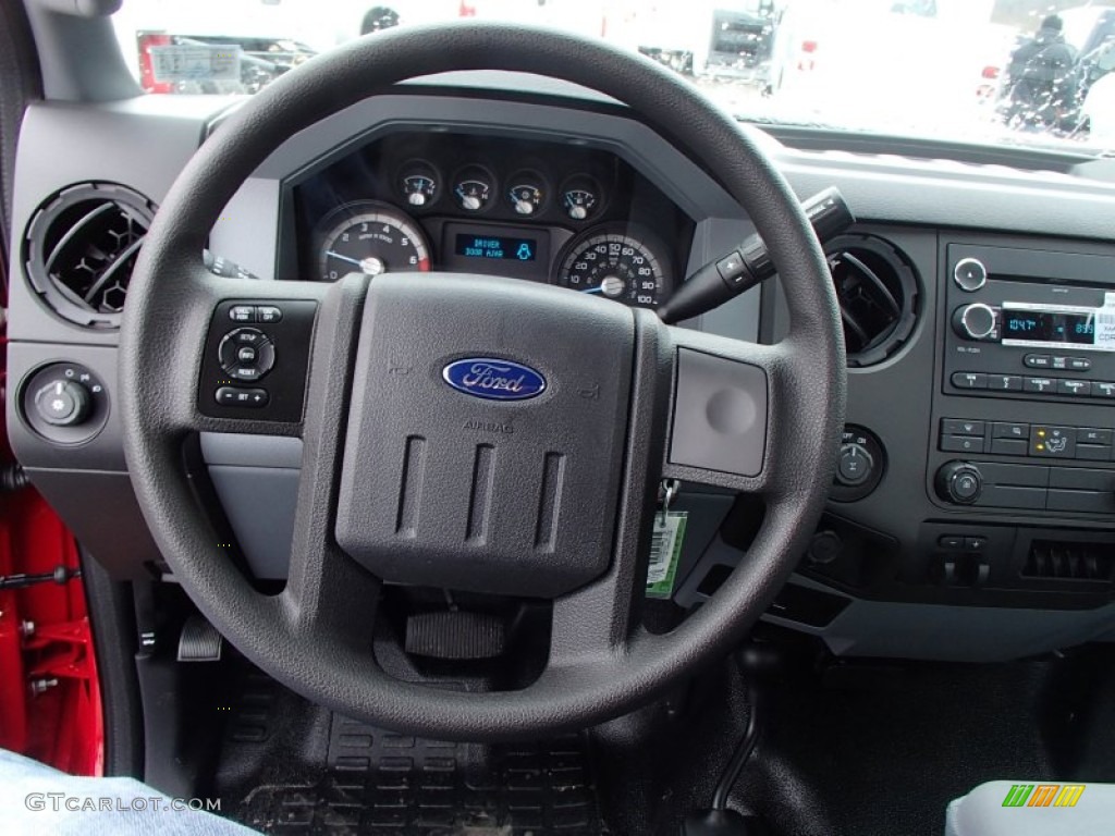 2013 Ford F250 Super Duty XL Regular Cab 4x4 Steel Steering Wheel Photo #78338748