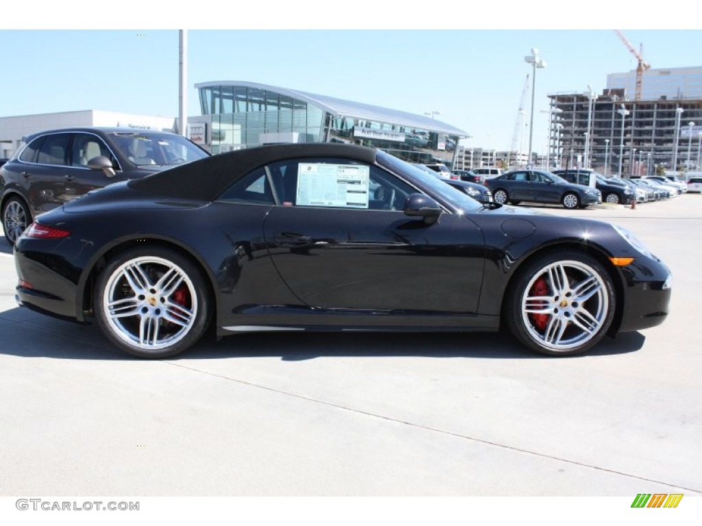 Basalt Black Metallic 2013 Porsche 911 Carrera S Cabriolet Exterior Photo #78338769