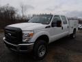 Oxford White - F350 Super Duty XL Crew Cab 4x4 Utility Truck Photo No. 4