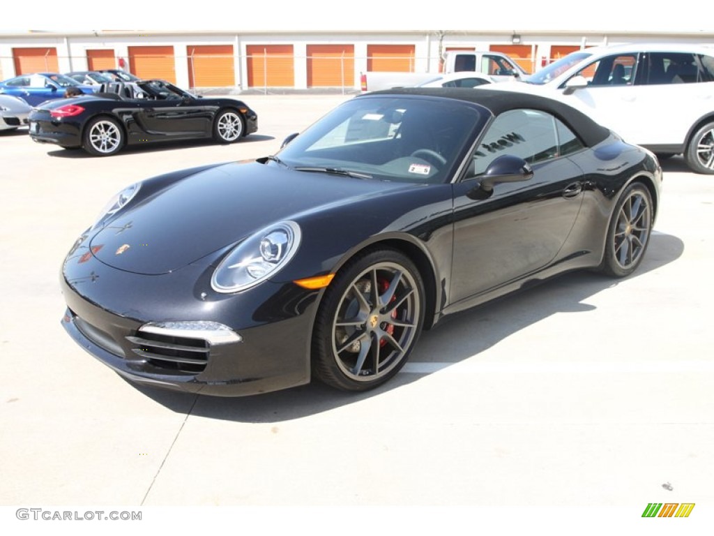 Basalt Black Metallic 2013 Porsche 911 Carrera S Cabriolet Exterior Photo #78338919