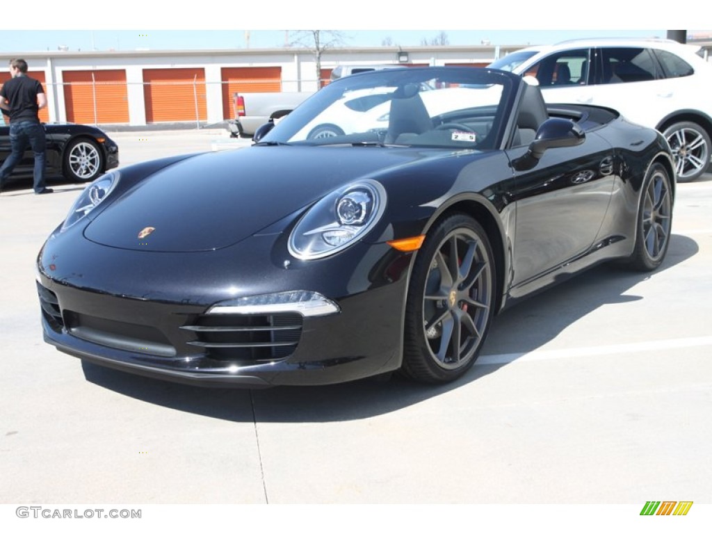 Basalt Black Metallic 2013 Porsche 911 Carrera S Cabriolet Exterior Photo #78338964
