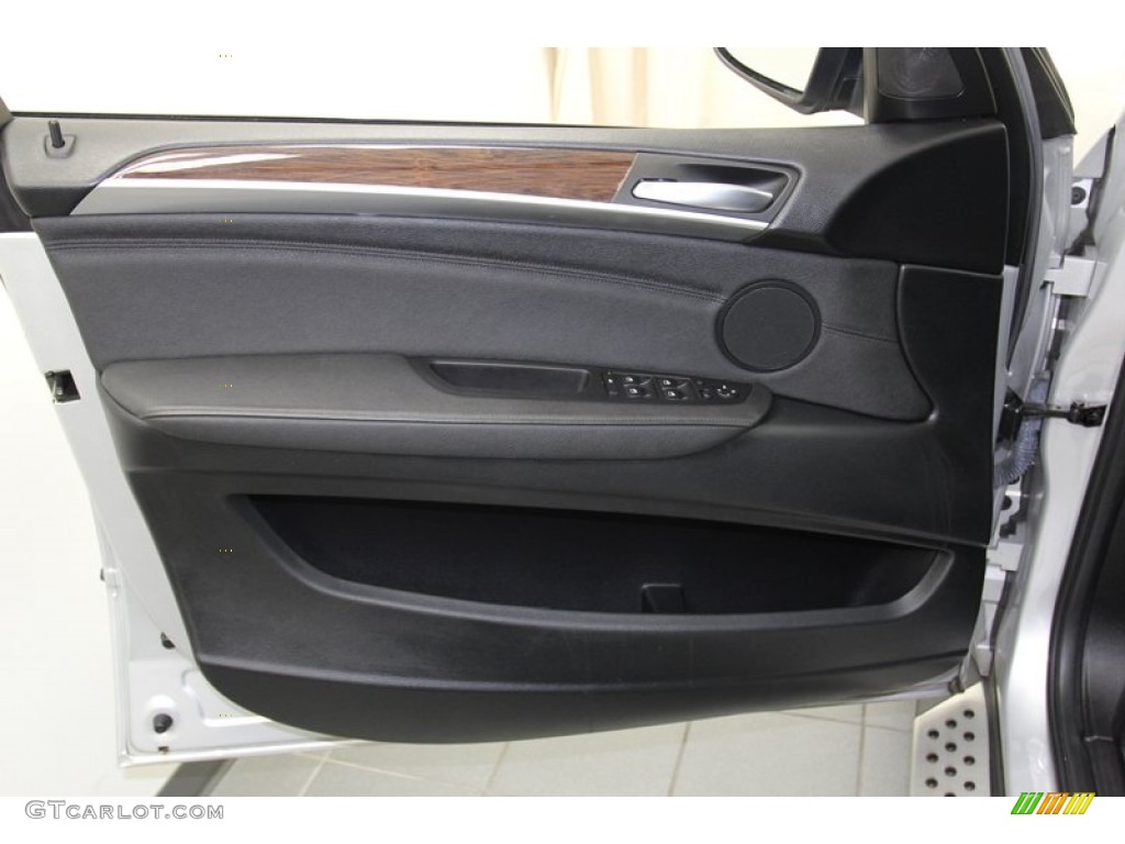 2009 BMW X5 xDrive48i Black Door Panel Photo #78339045