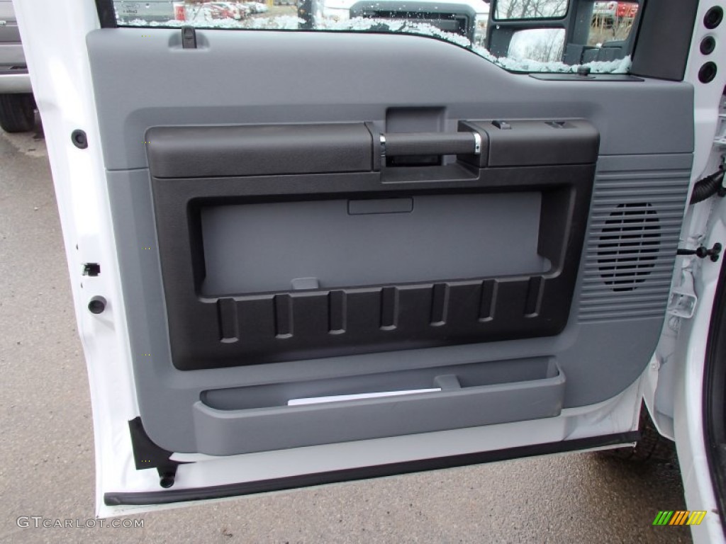 2013 Ford F350 Super Duty XL SuperCab 4x4 Utility Truck Steel Door Panel Photo #78339408