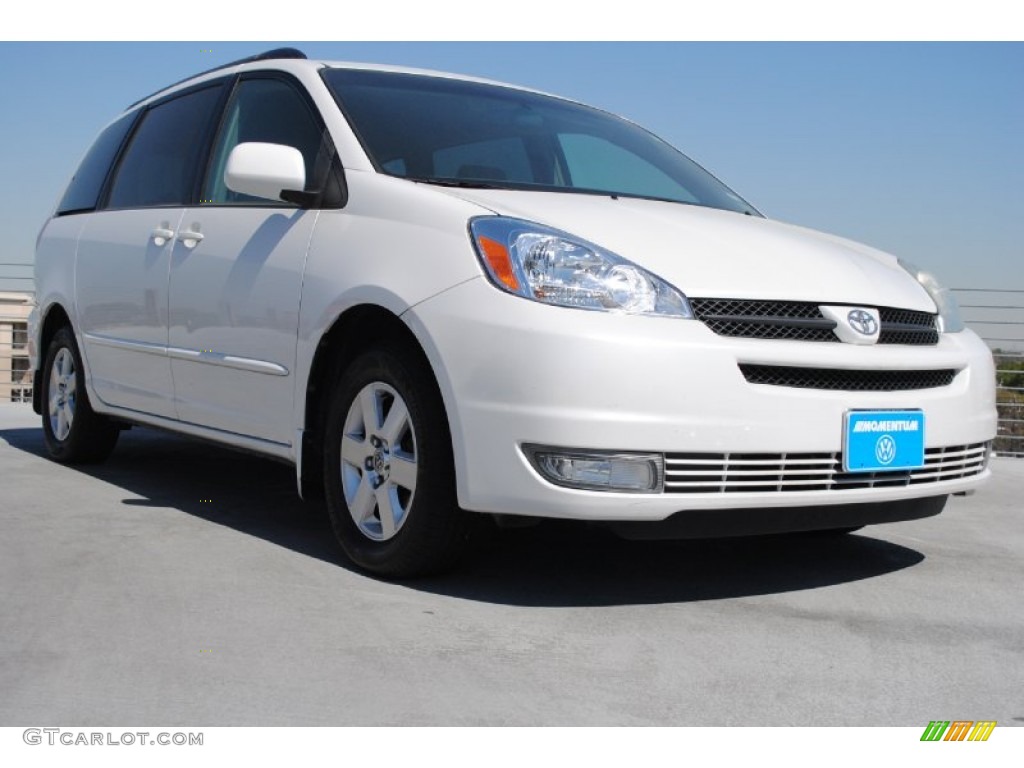 Arctic Frost White Pearl Toyota Sienna