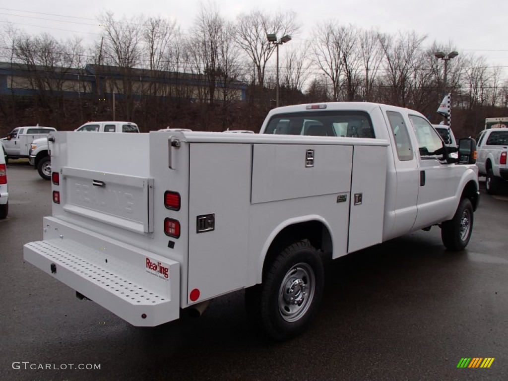 2013 F250 Super Duty XL SuperCab 4x4 - Oxford White / Steel photo #8