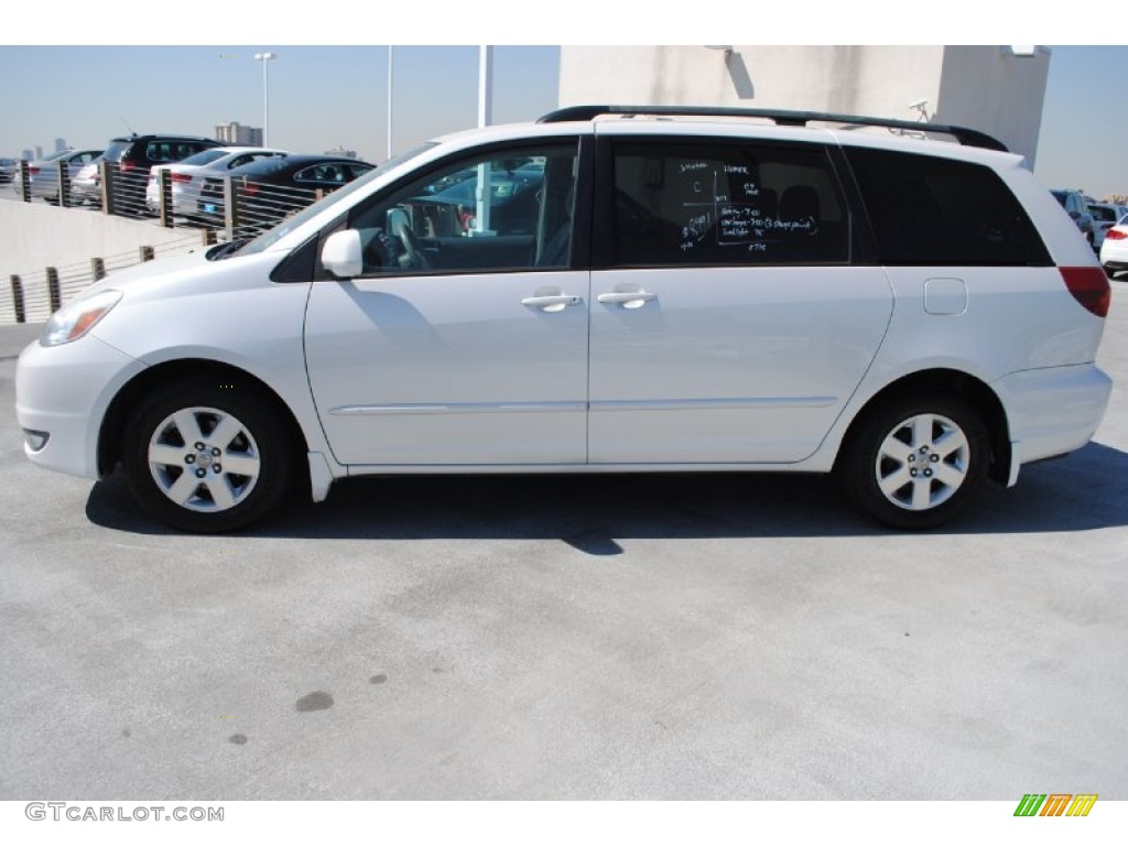 Arctic Frost White Pearl 2004 Toyota Sienna XLE Exterior Photo #78339627