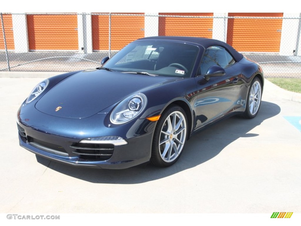 Dark Blue Metallic 2013 Porsche 911 Carrera Cabriolet Exterior Photo #78339636