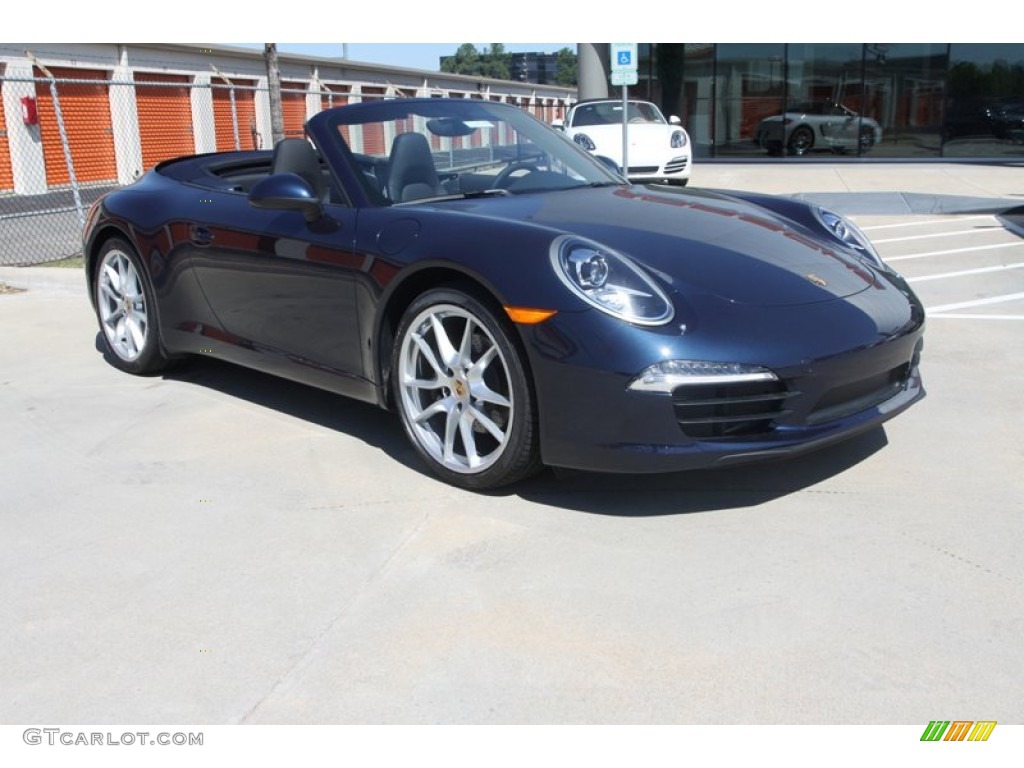 Dark Blue Metallic 2013 Porsche 911 Carrera Cabriolet Exterior Photo #78339778