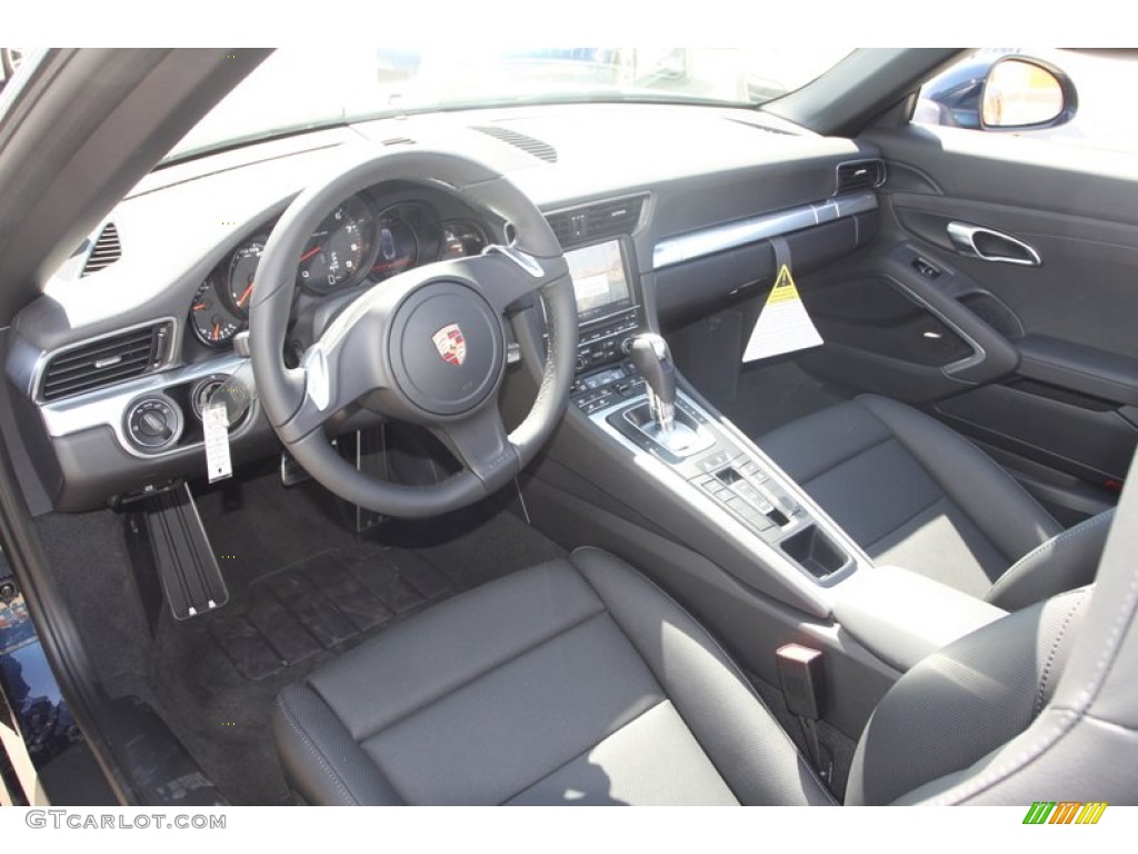 Black Interior 2013 Porsche 911 Carrera Cabriolet Photo #78339930
