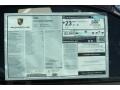  2013 911 Carrera Cabriolet Window Sticker