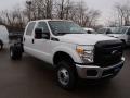 2013 Oxford White Ford F350 Super Duty XL Crew Cab 4x4 Dually Chassis  photo #2