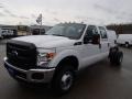 2013 Oxford White Ford F350 Super Duty XL Crew Cab 4x4 Dually Chassis  photo #4