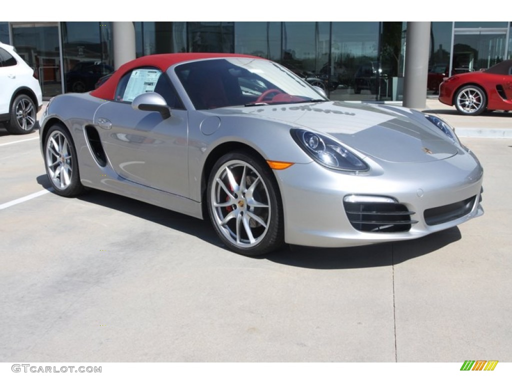 Platinum Silver Metallic 2013 Porsche Boxster S Exterior Photo #78340305