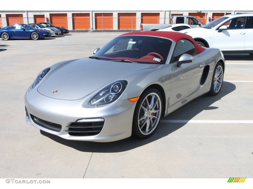 Platinum Silver Metallic 2013 Porsche Boxster S Exterior Photo #78340343