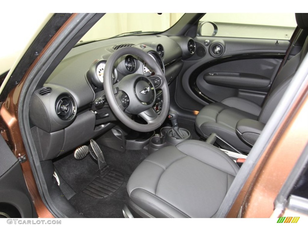 Carbon Black Interior 2013 Mini Cooper S Countryman ALL4 AWD Photo #78340394