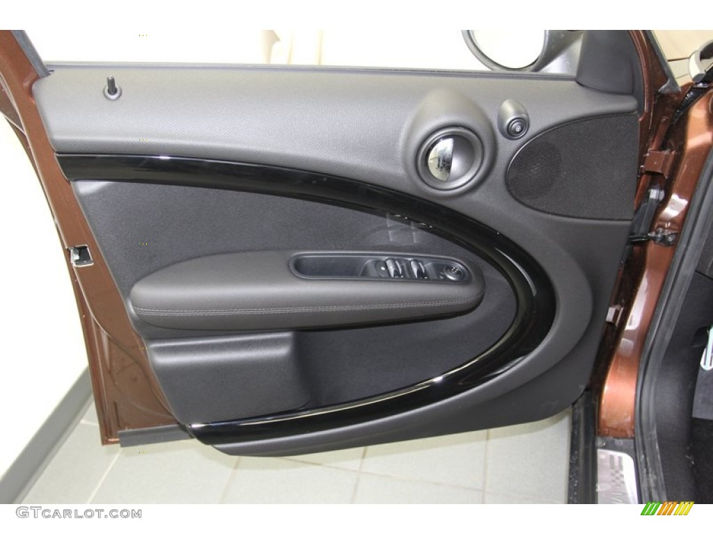 2013 Mini Cooper S Countryman ALL4 AWD Carbon Black Door Panel Photo #78340437