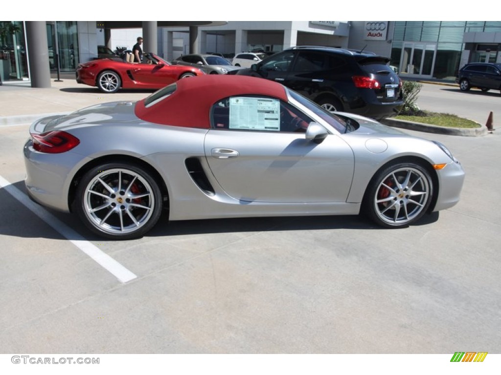 Platinum Silver Metallic 2013 Porsche Boxster S Exterior Photo #78340457