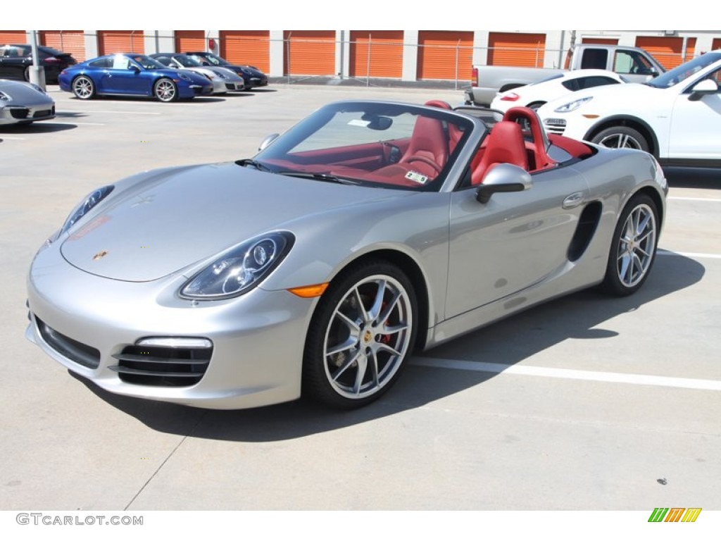 Platinum Silver Metallic 2013 Porsche Boxster S Exterior Photo #78340563