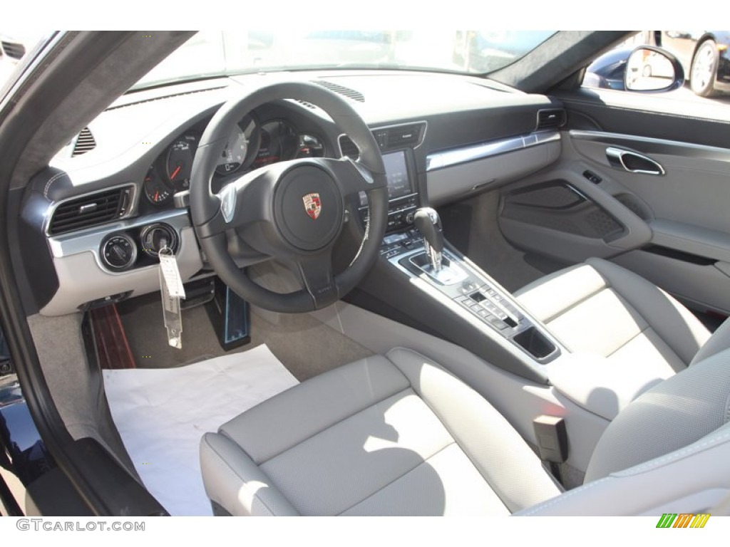 Black/Platinum Grey Interior 2013 Porsche 911 Carrera S Coupe Photo #78341070