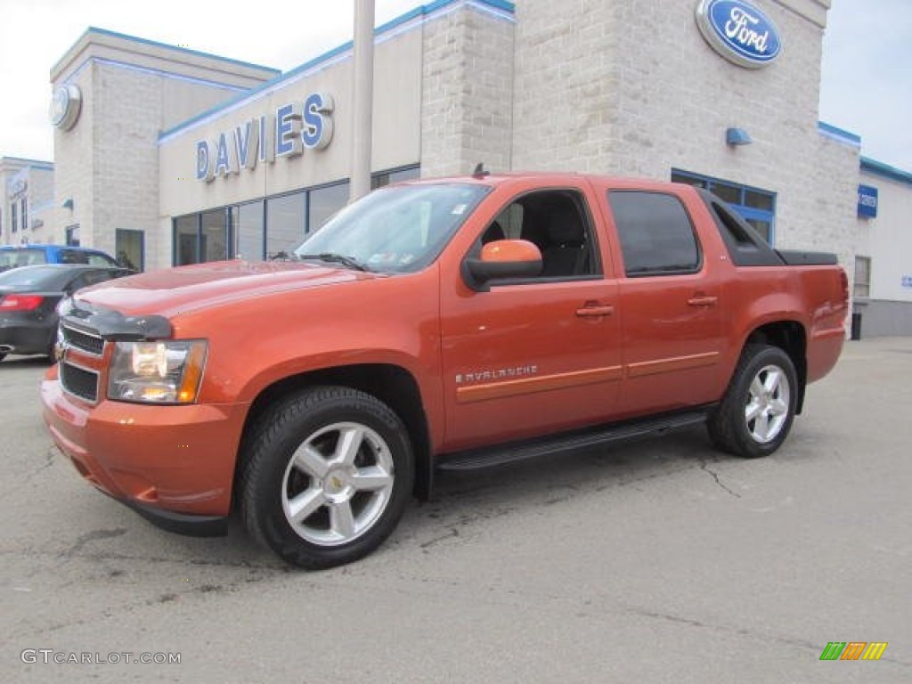 2007 Avalanche LT 4WD - Sunburst Orange Metallic / Ebony photo #1
