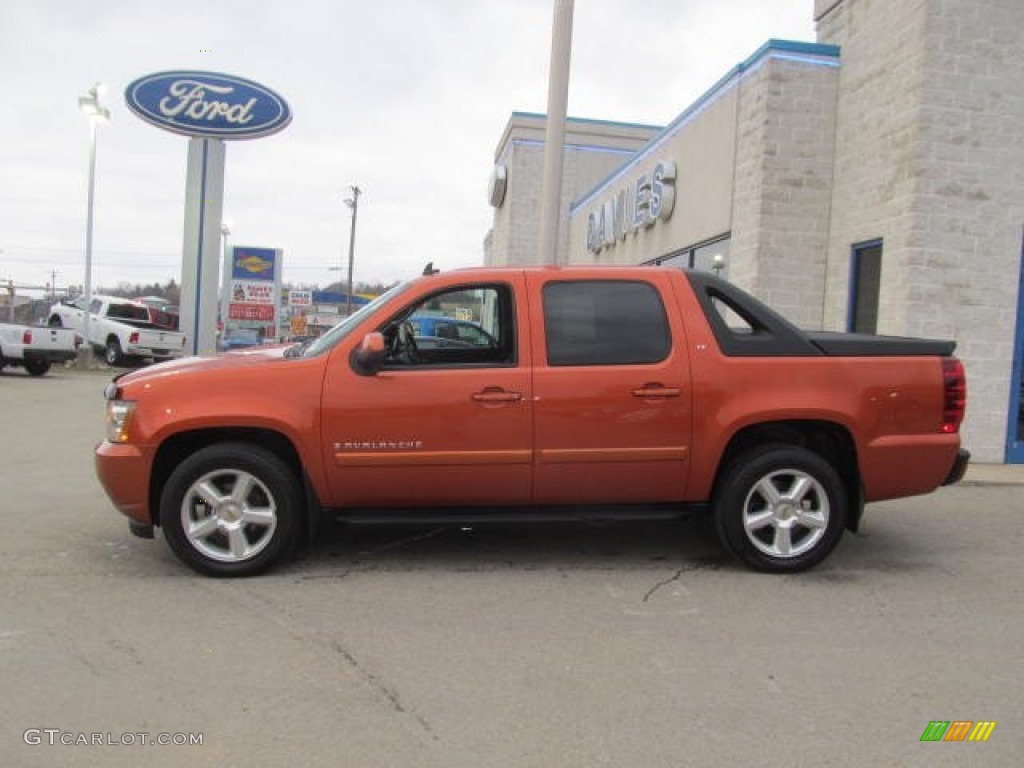 2007 Avalanche LT 4WD - Sunburst Orange Metallic / Ebony photo #2